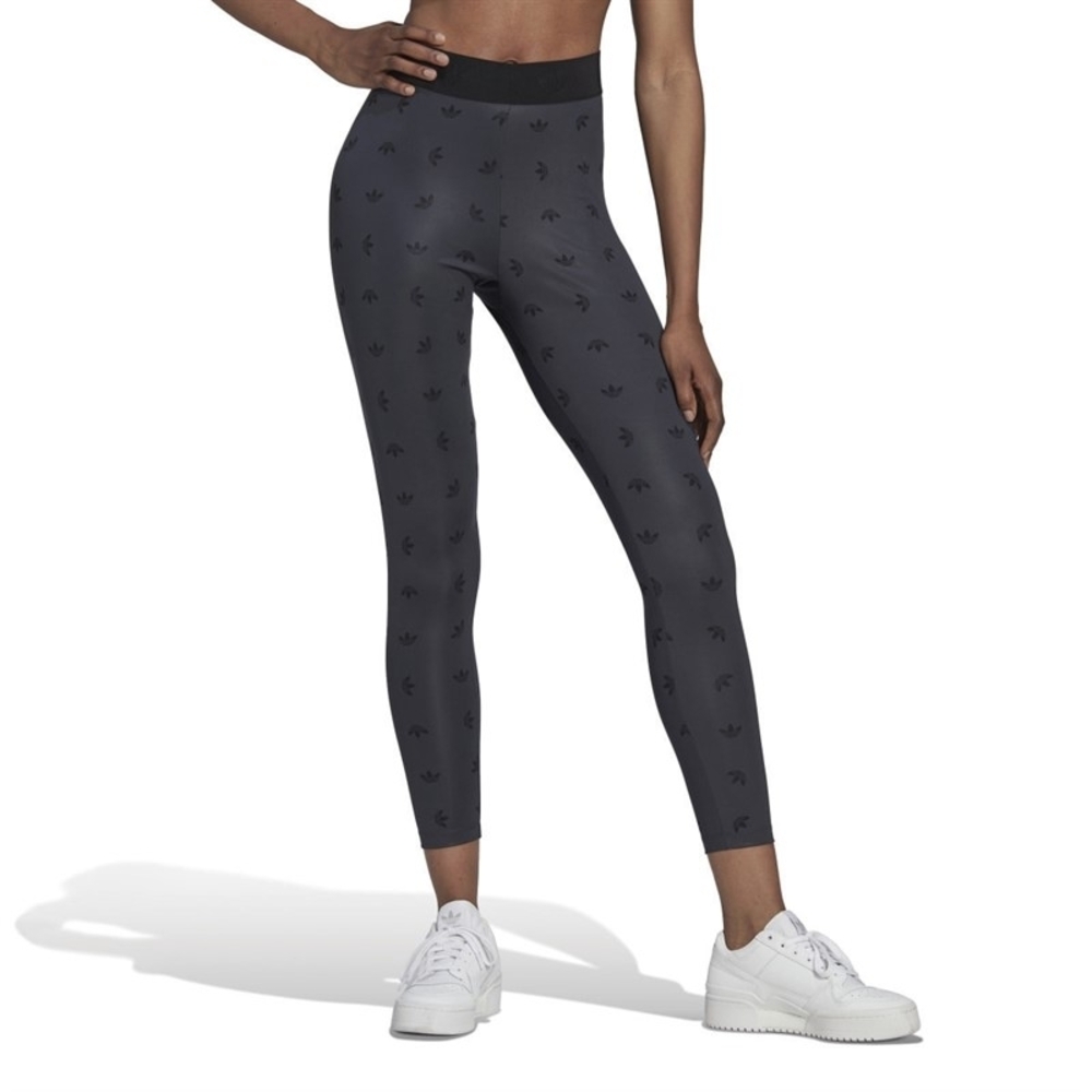 Adidas Women’s 7/8 Logo Allover Print Leggings - Picture 5 of 6